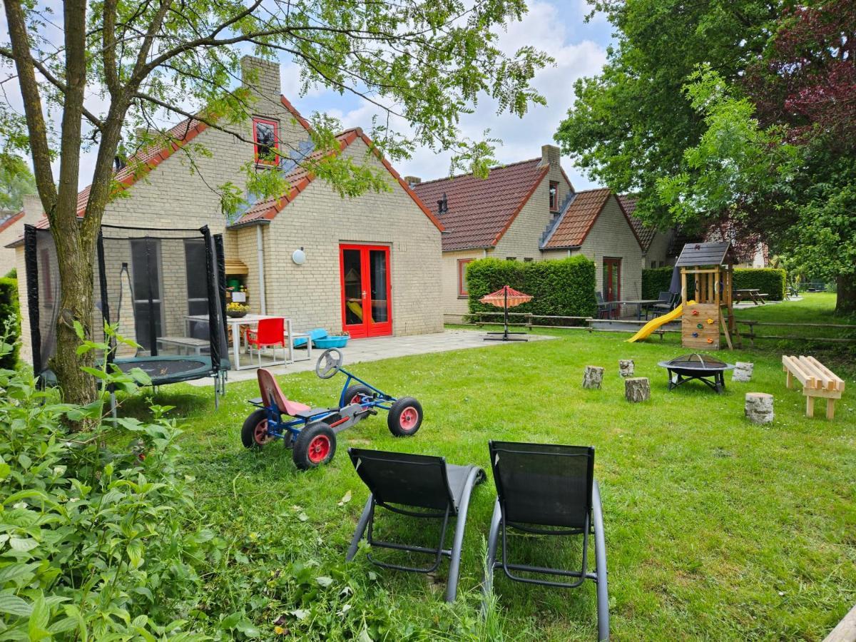 7 Person House With Garden, Firepit, Swimming Lake, Hammock, Child Friendly, In- And Outside Playground, Slide, And Great Coffee Ewijk المظهر الخارجي الصورة
